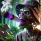 5D DIY Diamond Painting Kit for Adults – Halloween Skeleton Man, Full Drill Crystal Rhinestone Embroidery, Wall Decor Art, 13.7 x 13.7 Inch